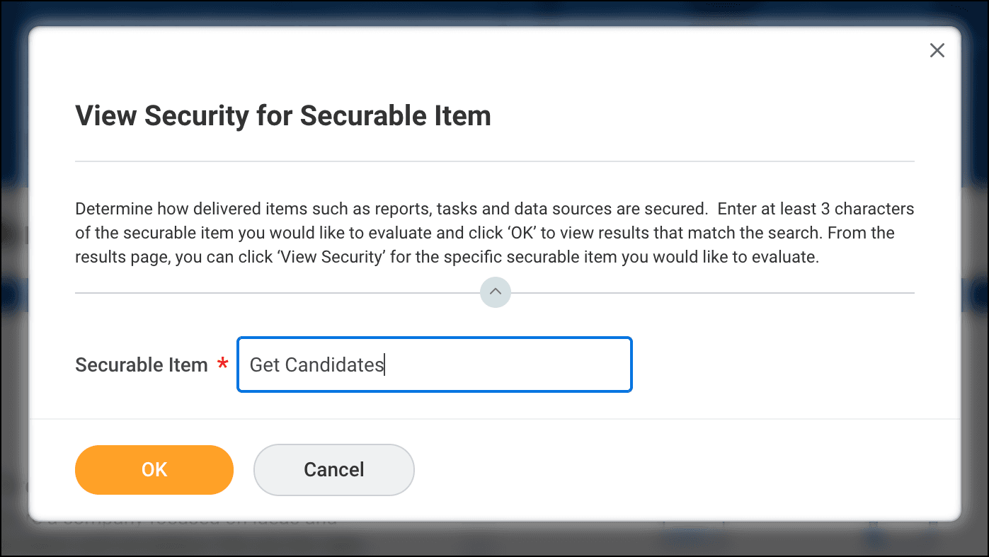 Screenshot of adding permissions to new permissions group in Workday