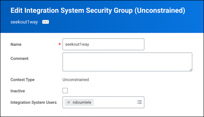 Give your Security Group an easy to remember name like seekout1way.